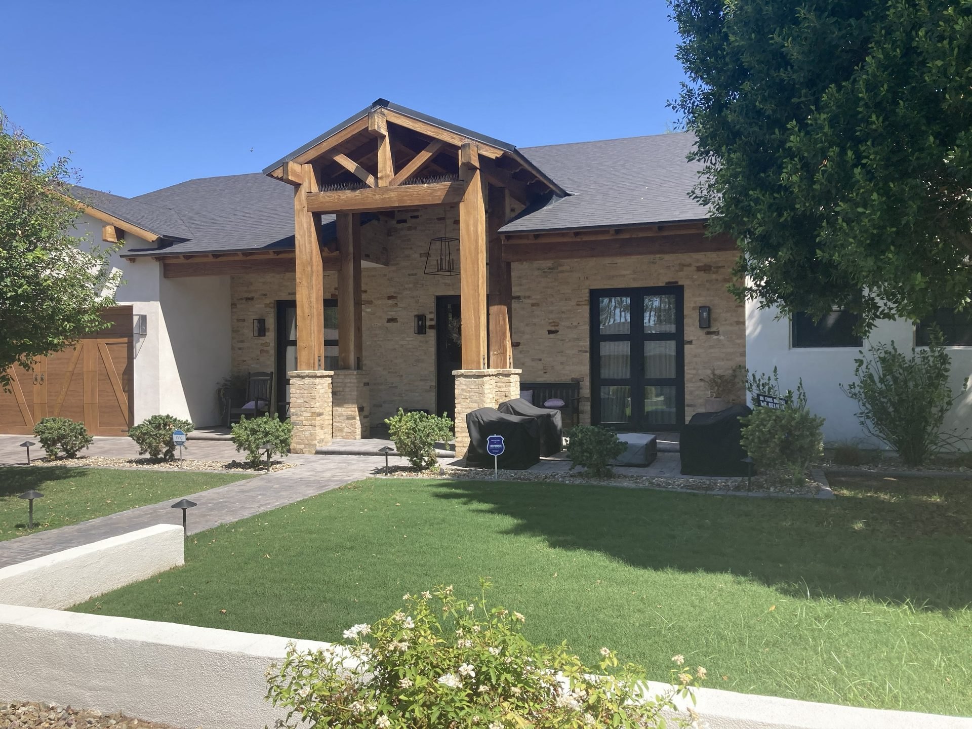 Finished Arizona stucco home exterior